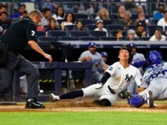 Eliezer Alfonzo deu um primeiro golpe emocionante na derrota dos Dodgers