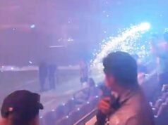 Torcedores se acotovelaram: fogos de artifício invadiram as arquibancadas do BMO após a partida contra o Angel City FC