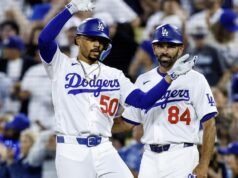 O single de oitava entrada de Mookie Betts deu aos Dodgers a vitória sobre as Montanhas Rochosas