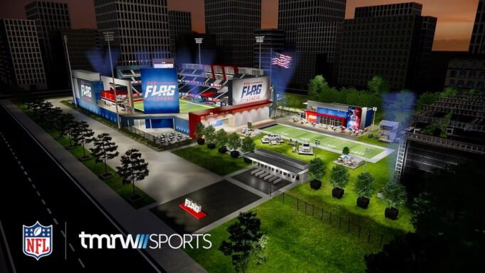 Surgem as primeiras imagens do campo modular de flag football da NFL Surgem as primeiras imagens do campo modular de flag football da NFL