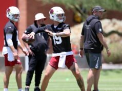 Trey McBride: Não sei sobre a semana 1, mas Carson Beck tem chance de ser homem