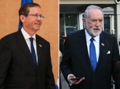 Isaac Herzog, de Israel, marcou sua 250ª visita aos Estados Unidos com Mike Huckabee