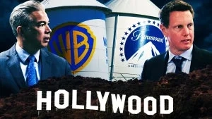 O AG da Califórnia, Rob Bonta, está enfrentando o CEO da Paramount, David Ellison, contra sua fusão com a Warner Bros. (Christopher Smith/TheWrap)