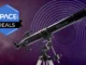Com um desconto de 25%, este telescópio Celestron para iniciantes aproxima o eclipse lunar Celestron PowerSeeker 80EQ Telescope