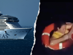 Mulher resgatada após 20 horas ao mar por navio de cruzeiro Royal Caribbean
